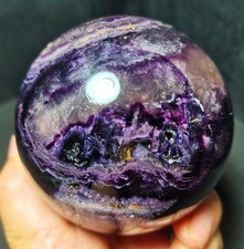 RARE 806g Natural Polished Fluorit Root Crystal Sphere Ball Healing R2269 picture