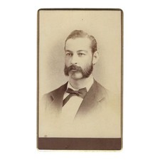 Antique CDV Photo New Orleans Gentleman Mutton Chops Beard Canal Street picture