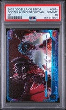 2025 GODZILLA CARD GAME EBP01-GODZILLA VS GODZILLA GODZILLA VS DESTOROYAH PSA 10 picture