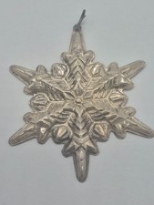 Gorham 1972 Sterling Silver Christmas Ornament Snowflake Vintage Winter Holiday picture