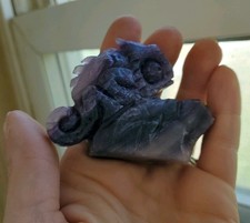 Carved Fluorite Chameleon Lizard Crystal Figure picture