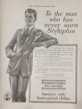 1914 Styleplus Clothes Saturday Evening Post Print Ad Henry Sonneborn Baltimore picture