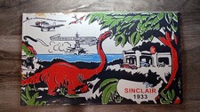 Vintage H-C Sinclair 1933  navy Contract Porcelain Enamel Sign 12