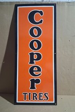 Cooper Tires Porcelain Enamel Sign  36 x 15 Inches 1 Sided picture
