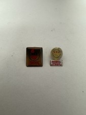 Lot Of 2 Vintage 1984 Olympic Team Enamel Lapel Pins Sponsored Hostess Cupcakes picture