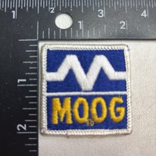 Vintage c 1990s 2” MOOG Auto Parts Car Racing Motorsports Embroidered Patch AAAE picture