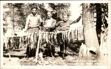 CA Fishing Lassen Volcano National Park c1930s-40s Real Photo Postcard bhn picture