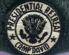 Presidential Retreat Camp David Presidential Seal Beanie Skull Cap Hat Black picture