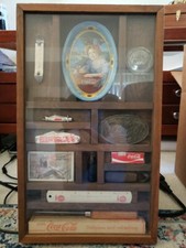 Coca Cola-themed Memorabilia Shadowbox Wall Art 17.5