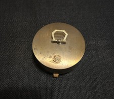 VINTAGE Sigma Sigma Sigma sorority unusal pin / jewelry box, crest on lid OLD picture