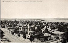c1908 General View San Diego California CA Hotel Robinson Mitchell Postcard picture