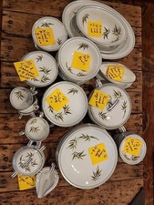 MCM BEAUTIFUL Noritaki Royal Ceramics China Set #232 Bamboo 92 Pcs. From Japan  picture