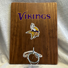 Minnesota Vikings Wooden Hanging Wall Sign Vertical Rectangle Plaque picture