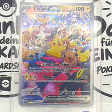 Pikachu ex 150/128 Holo Full Art German KP 190 Pokemon TCG Card. 30 years 🔥 picture