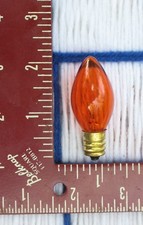 NEW 7w TWINKLe Orange AMBER blinking C7 CHRISTMAS LIGHT bulb EXTRAs SHIP for 7¢* picture