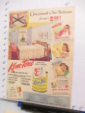 newspaper ad 1943 American Weekly KEM TONE Sherwin Williams household paint picture