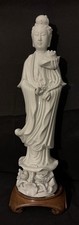 Chinese Blanc De Chine Porcelain Guanyin Kwanyin 16” picture
