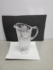 Bleikristall Footed Crystal Pitcher With Cut In Roses picture