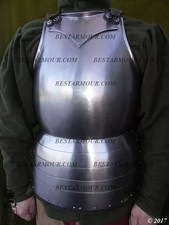 Medieval 18GA Steel Breastplate Cuirass Armor LARP SCA Reenactment Costume picture