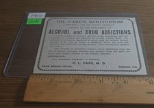 Antq 1910 Dr. Case Sanitorium Oakland California Insane Asylum Picture Doctor AD picture
