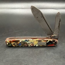 Vintage Shapleigh Hdwe Co St Louis Christmas Tree Celluloid Pocket Knife picture