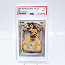 2024 Topps Chrome Disney Belle #49 PSA 9 Refractor  picture