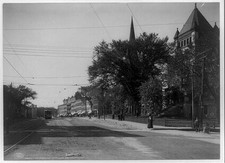 Northampton Massachusetts Street View Trolley Church Buildings 1898-1914 picture