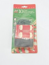 Yule Rite 10 Clear Battery Operated Mini Christmas Lights picture