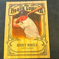 Topps 2026 Heavy Lumber Mickey Mantle Wood Insert Card HL-35 picture