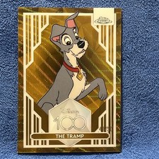 2023 Topps Chrome Disney 100 The Tramp Gold Wave Refractor #77 48/50 picture