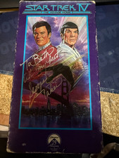 GEORGE TAKEI Signed STAR TREK IV --VCR TAPE COVER--WITH TAPE-- picture