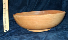 Handmade Hand Turned Horse Chestnut Wood Bowl Artisan Studio Centerpiece Decor picture
