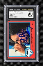 RICHARD DONNER Signed 1978 Topps Superman The Movie #97 CGC JSA Autograph picture