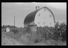 Photo:New Carlisle Ohio 1938 Farm Auction 135 Acre Barn House Cornfield picture