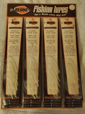 Vintage Burke Hawahide Plastic Pork Ring NOS Store Display Card of 12 Five Pack picture