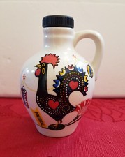 PORTUGUESE EMPTY Bottle Mini Ceramic Jug Cherry Liqueur Licor de Ginja-Portugal picture