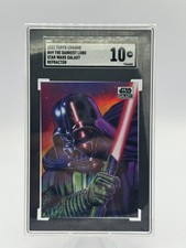 2021 Topps Chrome Star Wars Galaxy The Darkest Lord Refractor SGC 10 GM picture