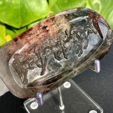 Garden Quartz Horse Hand Carved Natural Collectible Crystals Phantom Decor Reiki picture