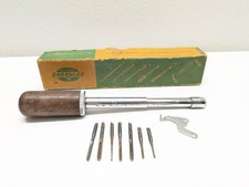 Vintage Greenlee Push Drill No. 482 In Original Box With 7 Bits 🪛 picture