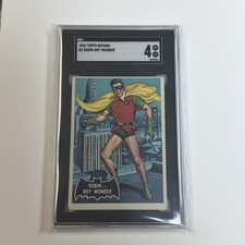 Robin-Boy Wonder - 1966 Topps Batman Black Bat #2 Very Nice Condition picture