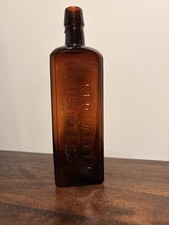 RARE Red Jacket Bitters Bottle - Very Crude Near Pontil picture