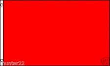 Huge 3' x 5' High Quality 100% Polyester Solid Red Flag -  picture