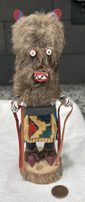 Vintage RB Walthall White Buffalo Kachina Doll Signed Native American Folk Art picture