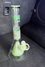 Cheech Glass Water Pipe Bong w/ Bowl, Grinder, 710 Tray, Torch picture