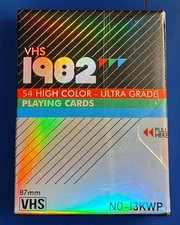 VHS 1982 Holographic Edition Playing Card Deck Kings Wild Project New Sealed picture