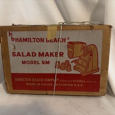 Hamilton Beach Model Sm Salad Maker Attachment Mid-Century New Old Stock picture