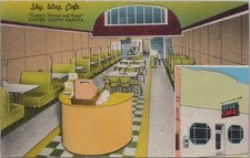 Postcard Sky Way Cafe Restaurant Custer South Dakota 1958 picture