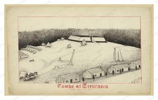 Stevenson Alabama Camps Standard Postcard COPY RPPC picture
