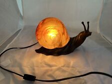 Vintage Andrea By Sadek Metal Snail Accent Lamp Tin Chi 1997 Art Deco Works picture