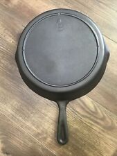 Vintage Blob (2) #8 LODGE Cast Iron 3 Notch Skillet Pan, Cleaned & Seasoned picture